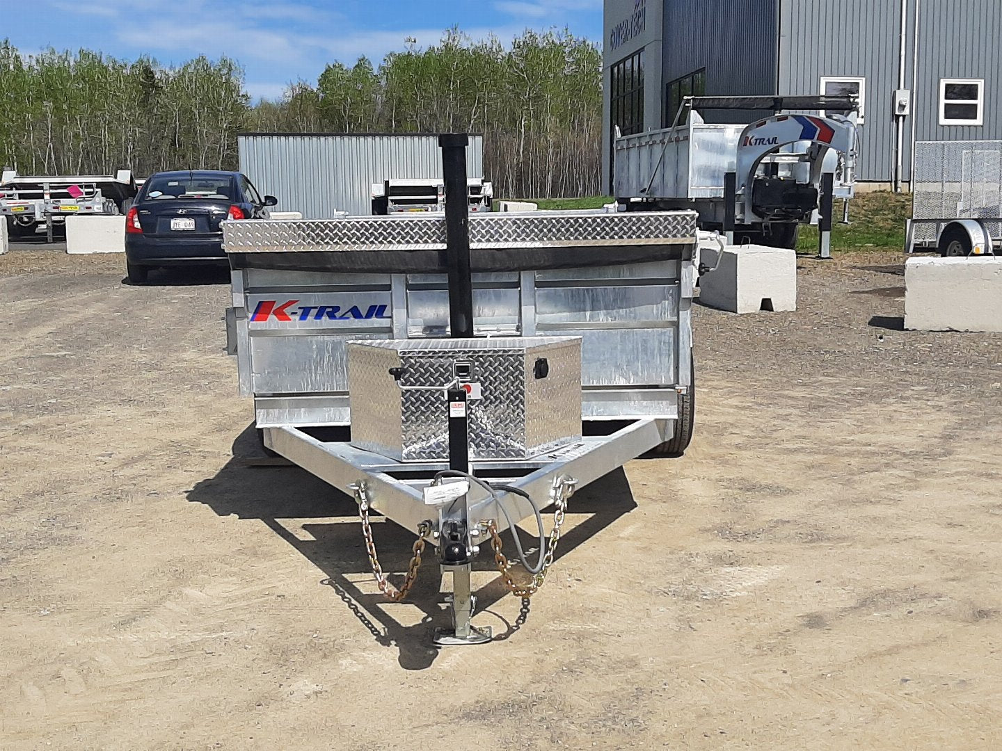 New 2025 K-Trail 12'x6' Dump Tandem Galvanized Dump Trailer
