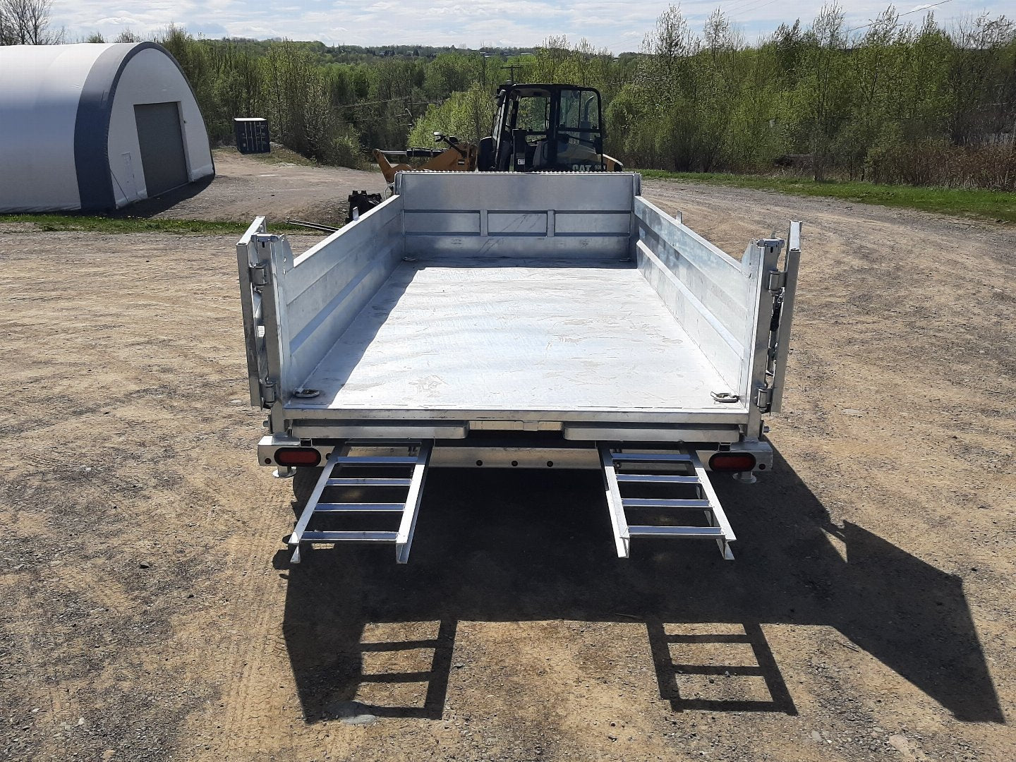 New 2025 K-Trail 12'x6' Dump Tandem Galvanized Dump Trailer
