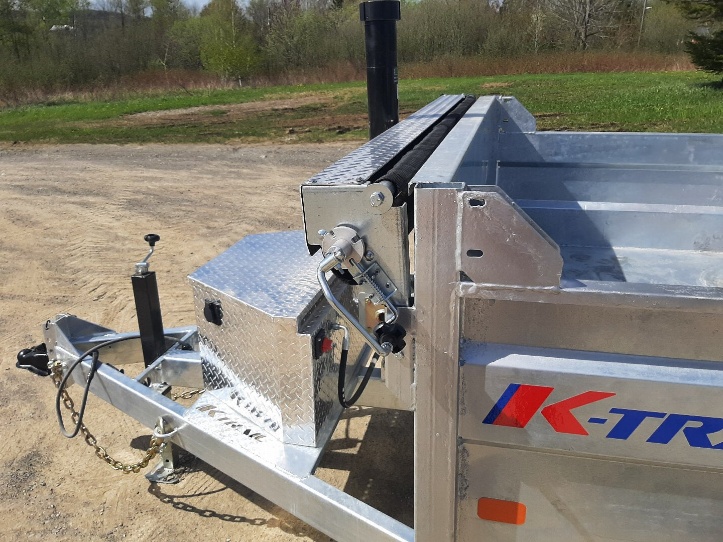 New 2025 K-Trail 12'x6' Dump Tandem Galvanized Dump Trailer