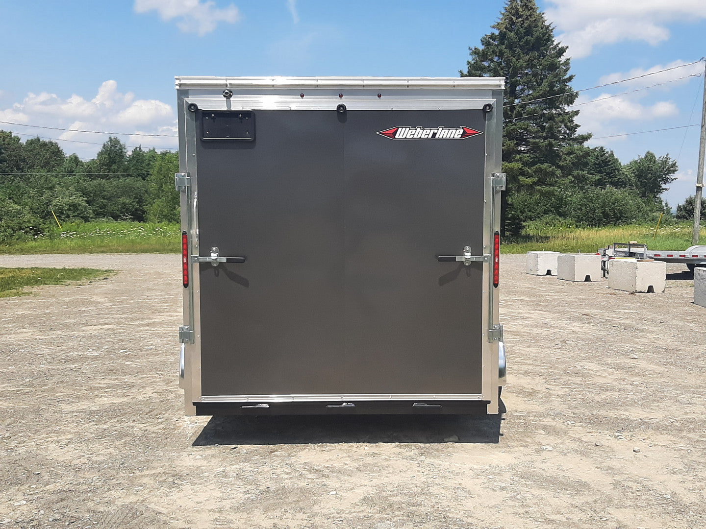 New 2025 Weberlane 14' x 7' Weberlane Steel Enclosed Tandem Cargo / Enclosed Trailer