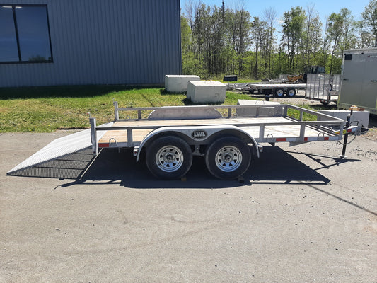 New 2026 12' x 6'6'' LWL Tandem Galvanized Utility Trailer
