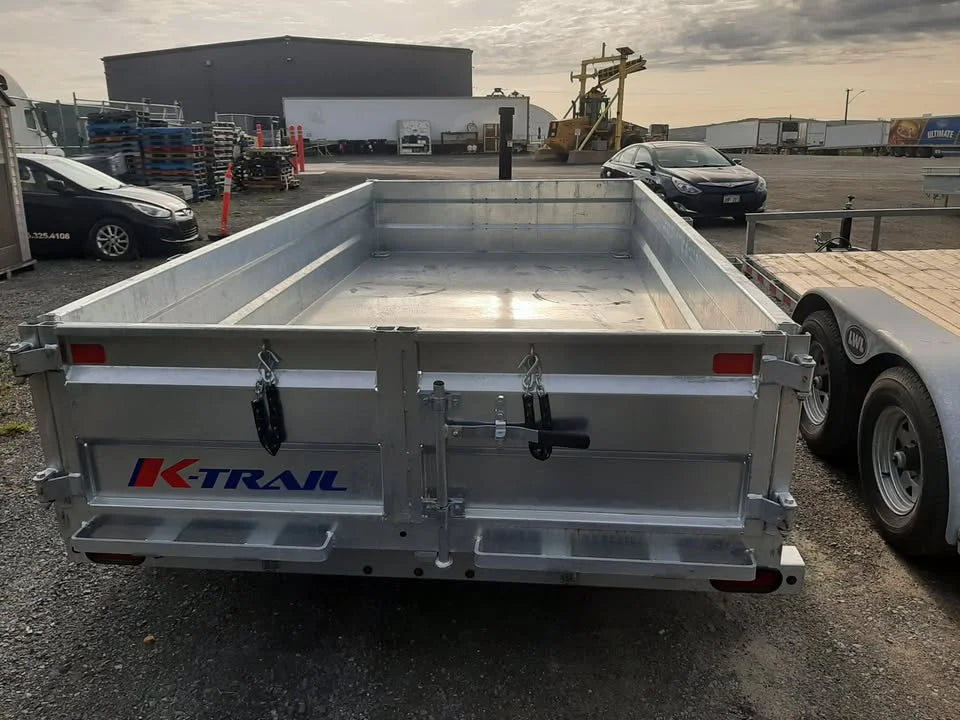 New 2026 K-Trail 12'x6' Dump Tandem Galvanized Dump Trailer