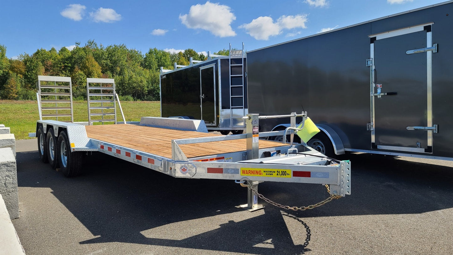New 2024 LWL Trailers 20' + 2' Beavertail Triaxle Equipment Trailer
