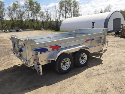 New 2025 K-Trail 12'x6' Dump Tandem Galvanized Dump Trailer