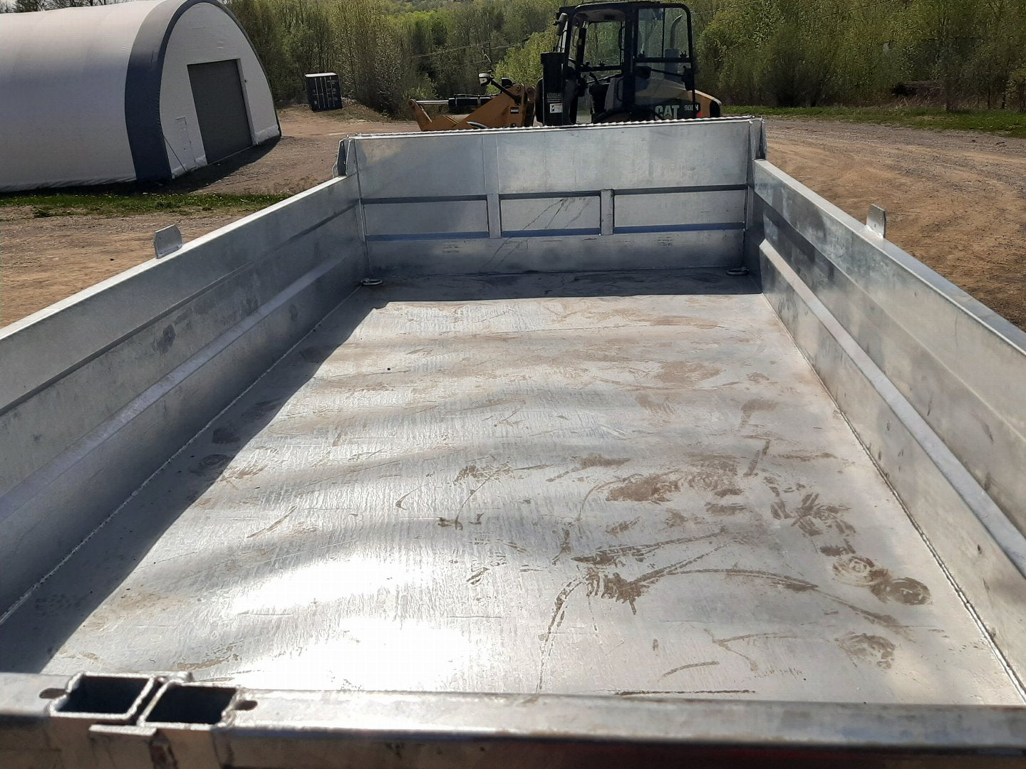 New 2025 K-Trail 12'x6' Dump Tandem Galvanized Dump Trailer