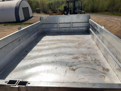 New 2025 K-Trail 12'x6' Dump Tandem Galvanized Dump Trailer
