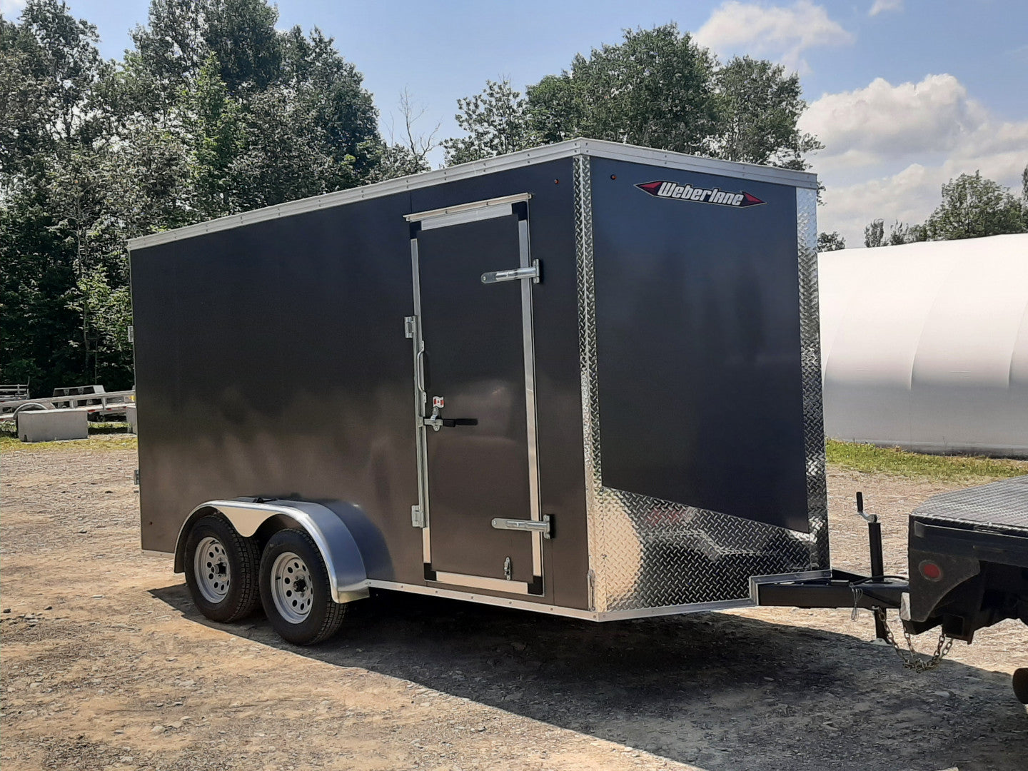 New 2025 Weberlane 14' x 7' Weberlane Steel Enclosed Tandem Cargo / Enclosed Trailer