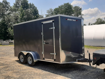 New 2025 Weberlane 14' x 7' Weberlane Steel Enclosed Tandem Cargo / Enclosed Trailer