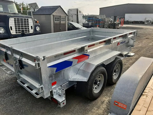 New 2026 K-Trail 12'x6' Dump Tandem Galvanized Dump Trailer